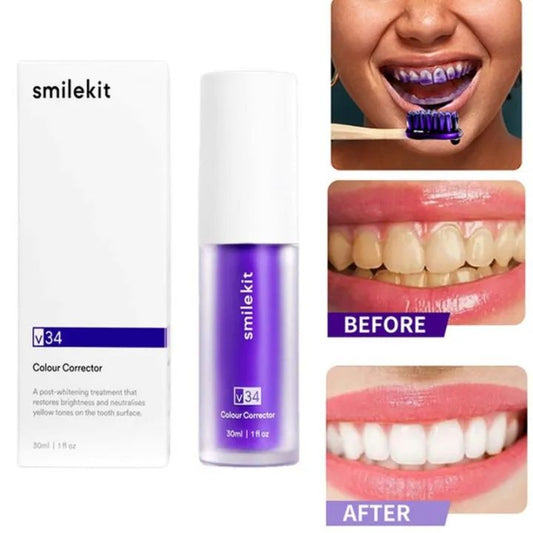 Hismile V34 Purple Whitening Tooth | Reduce yellowing
