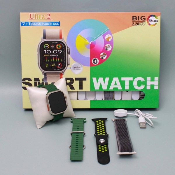 7+1 Ultra 2 – 50mm Ips Display Smart Watch (random Color)