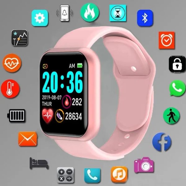 D20 Bluetooth Smart Band – Ultra Watch & Fashion Band (Random Color)